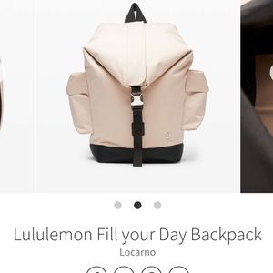 Lululemon Fill your Day Backpack